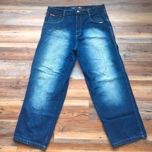 Vintage South Pole Jeans Men's 38x30 Dark Wash Faded Jeans Y2K